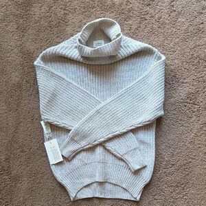 Aritzia Light Gray Turtleneck Sweater